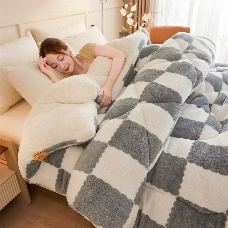 Tan Cashmere Weighted Blanket
