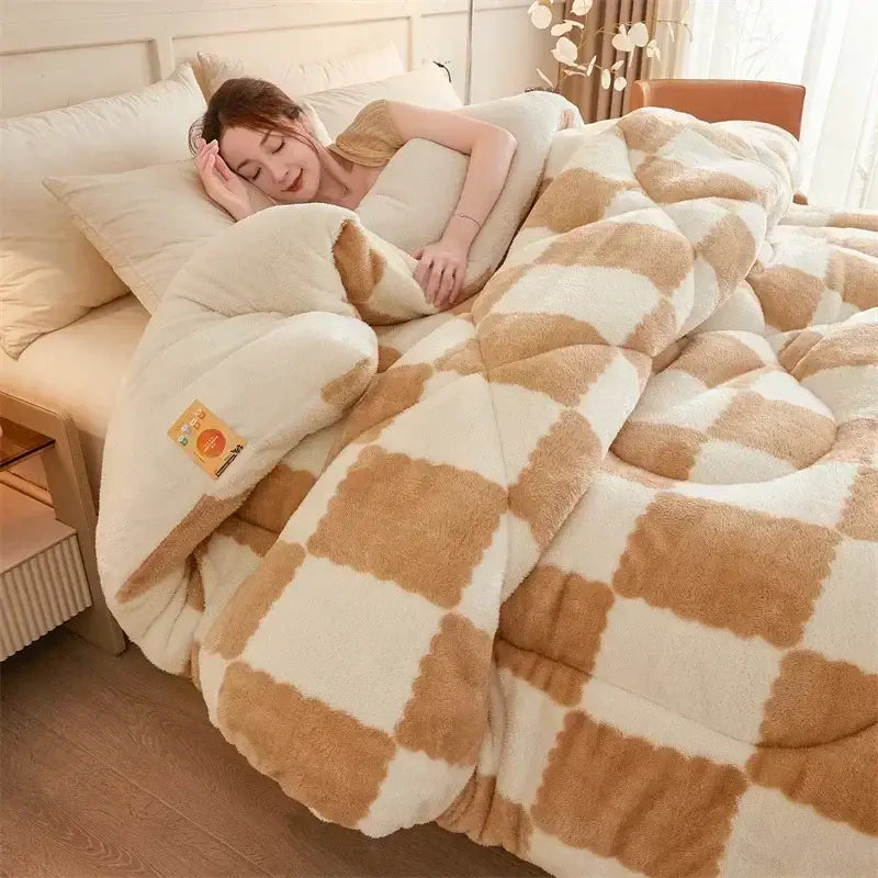 Tan Cashmere Weighted Blanket