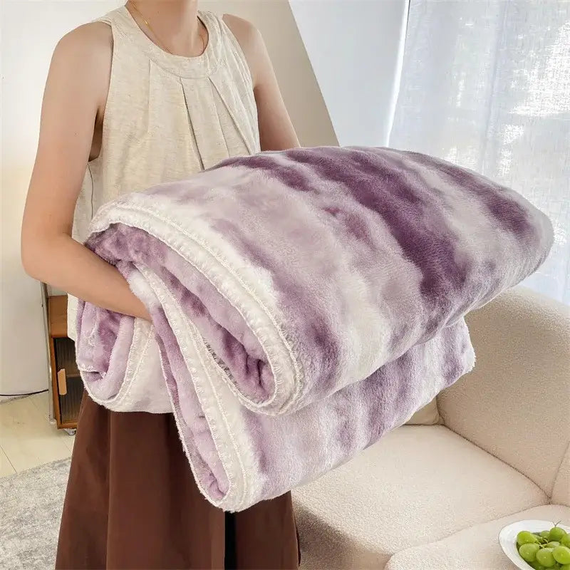 Cream Velvet Sofa Throw