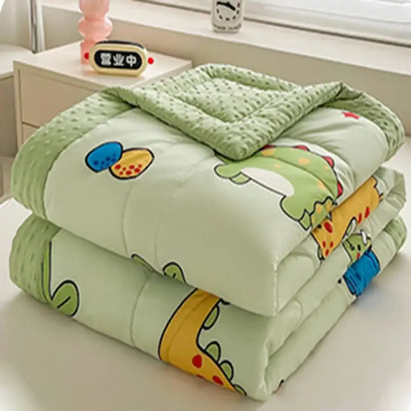 Cream Pattern Summer Quilt