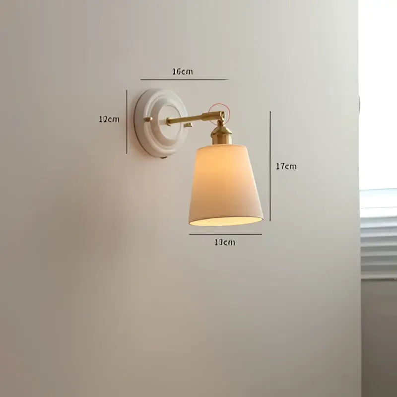 Cream Ceramic Wall Sconce