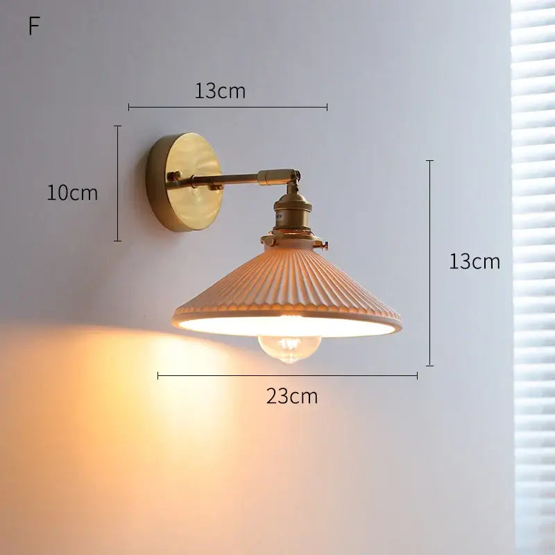 Cream Ceramic Wall Sconce