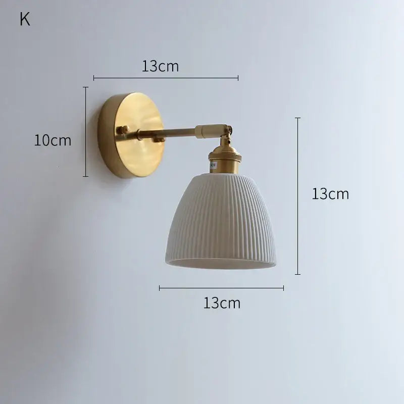 Cream Ceramic Wall Sconce