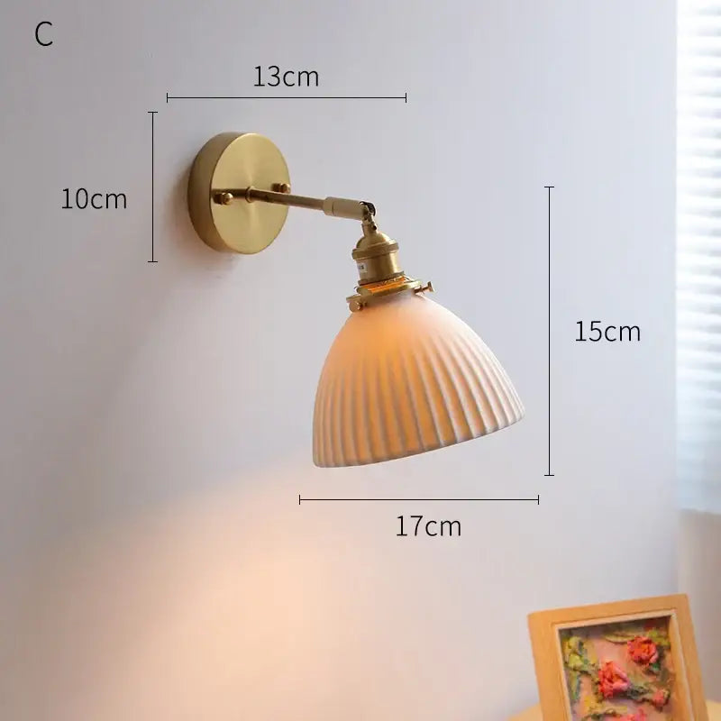 Cream Ceramic Wall Sconce