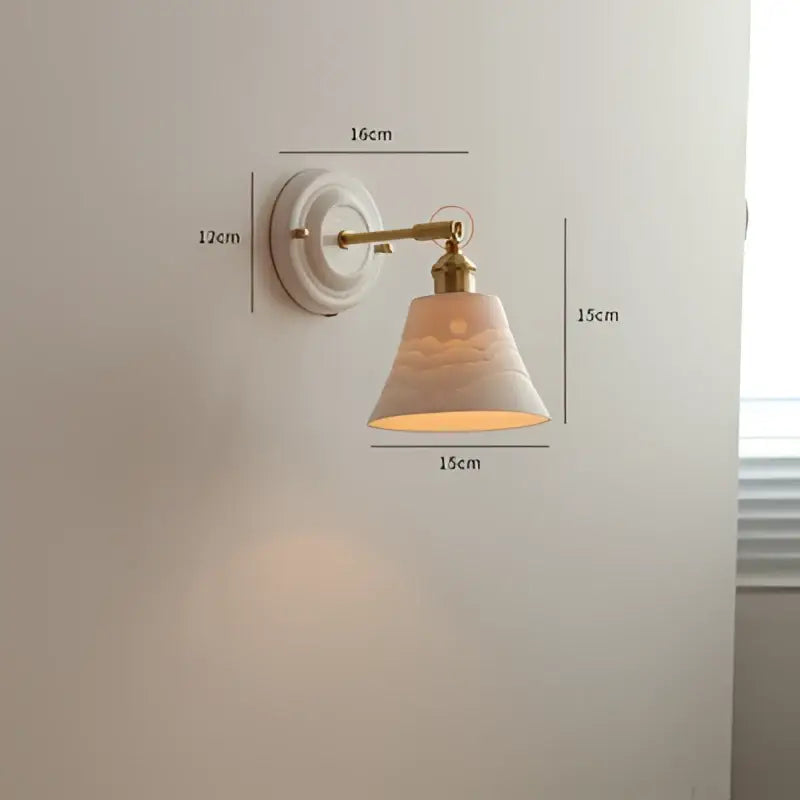 Cream Ceramic Wall Sconce
