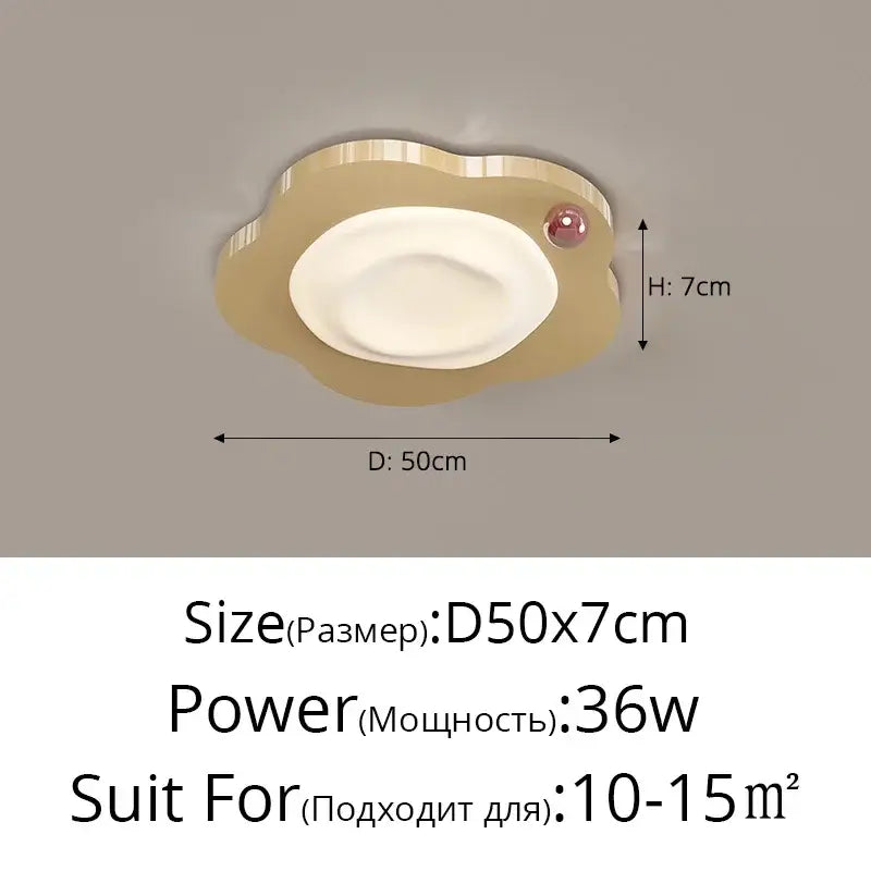 Cream LED Ceiling Light