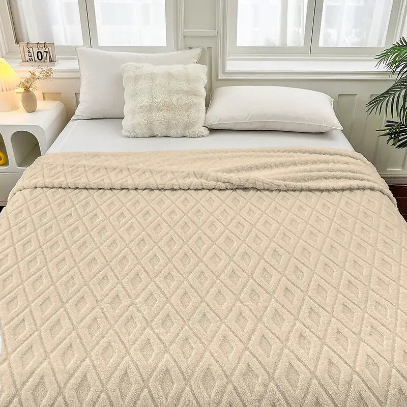Dark Coffee Fleece Blanket
