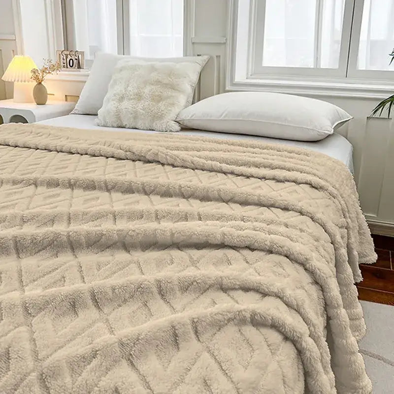 Dark Coffee Fleece Blanket