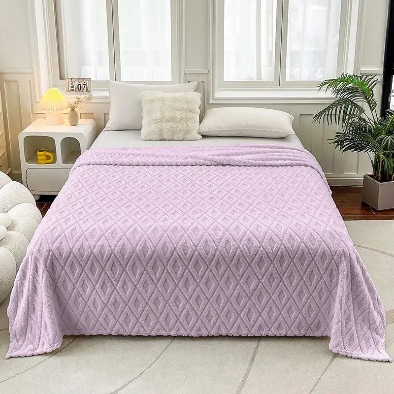 Dark Coffee Fleece Blanket
