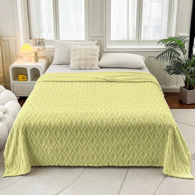 Dark Coffee Fleece Blanket