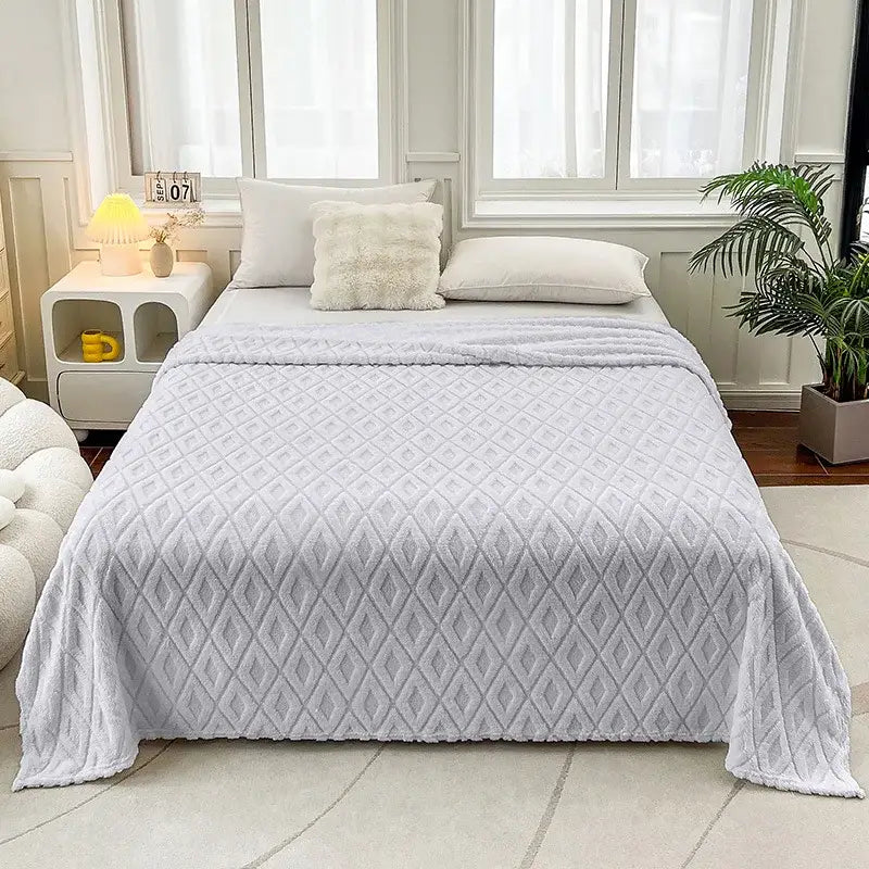 Dark Coffee Fleece Blanket