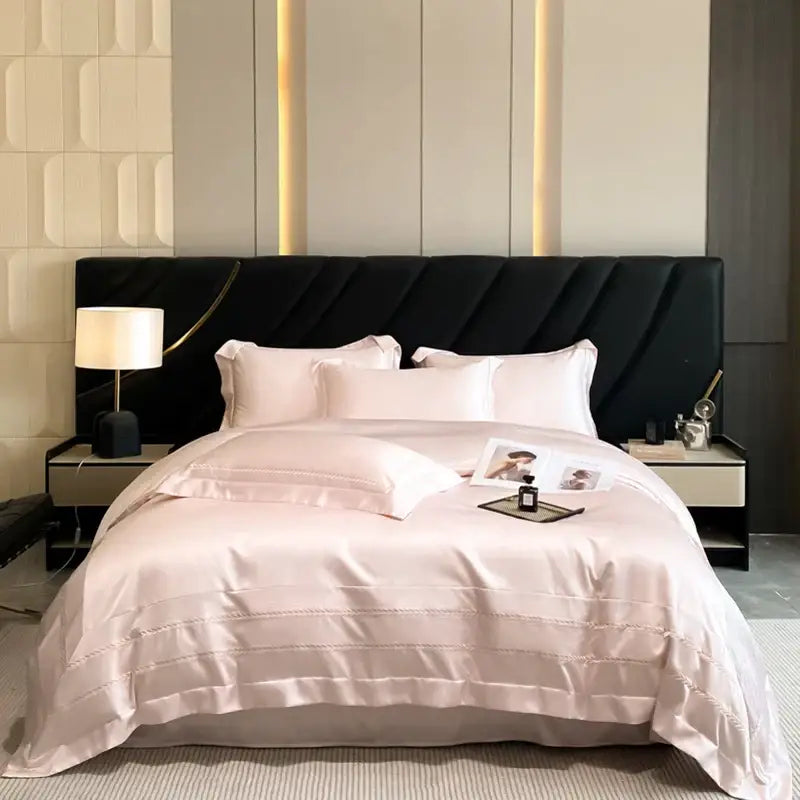 Cream Silk Bedding Set