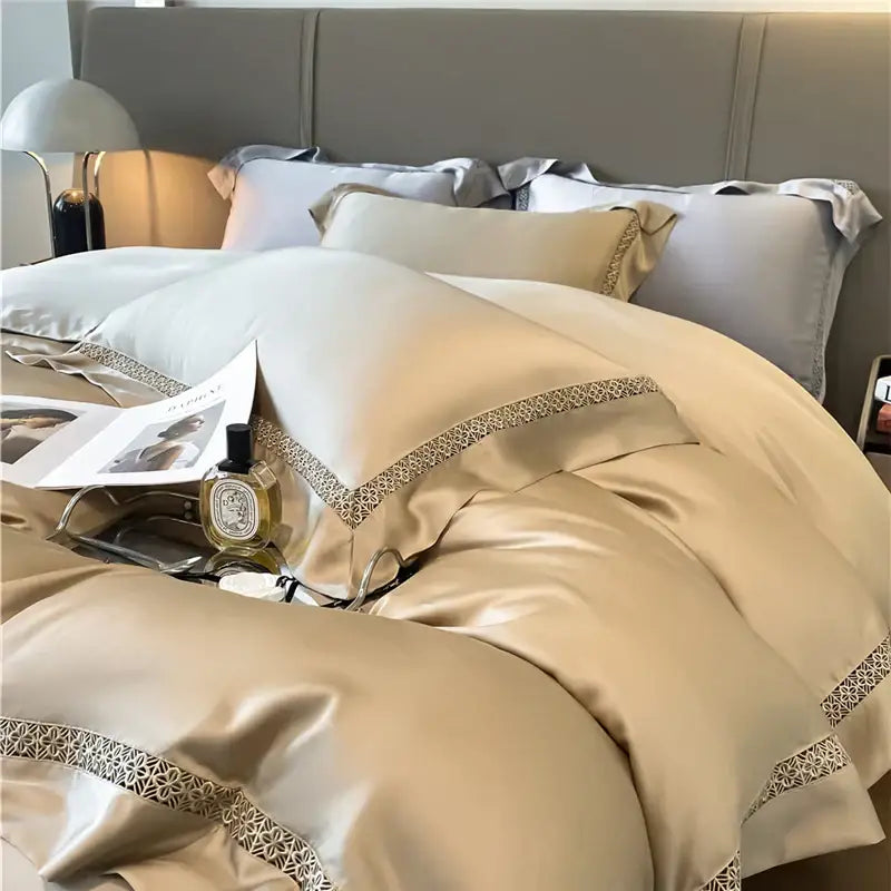 Cream Lace Eucalyptus Bedding