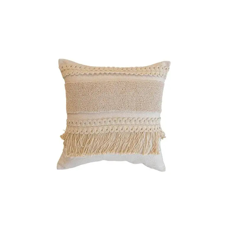 Cream Tufted Cushion Cover