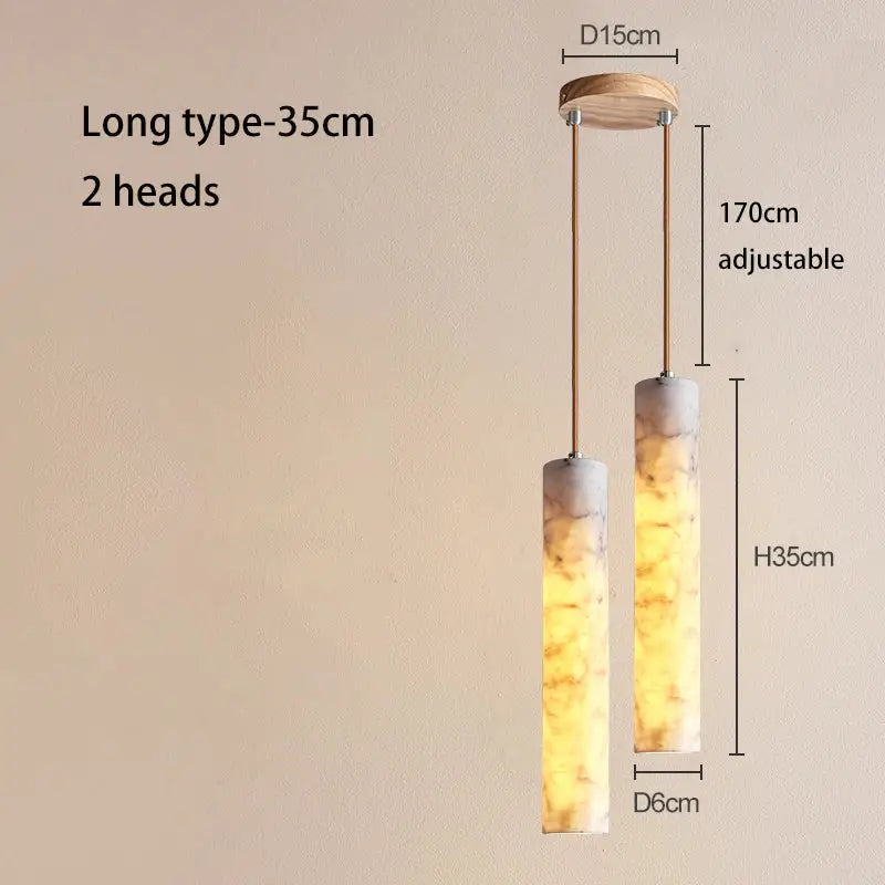 Marble Cylinder Pendant Light