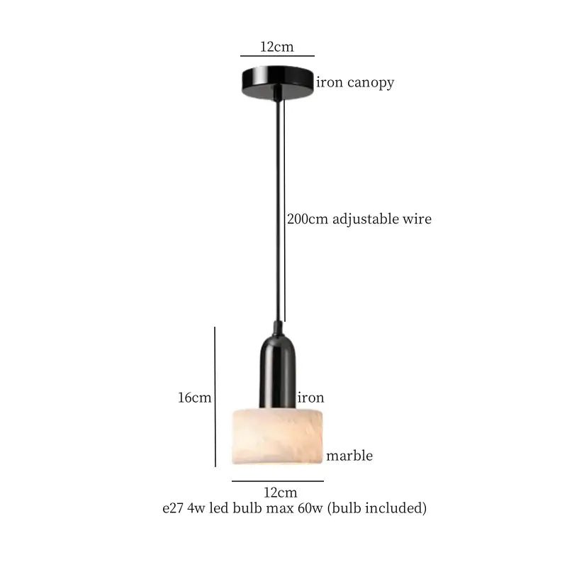 Marble LED Pendant Light for Kitchen Island