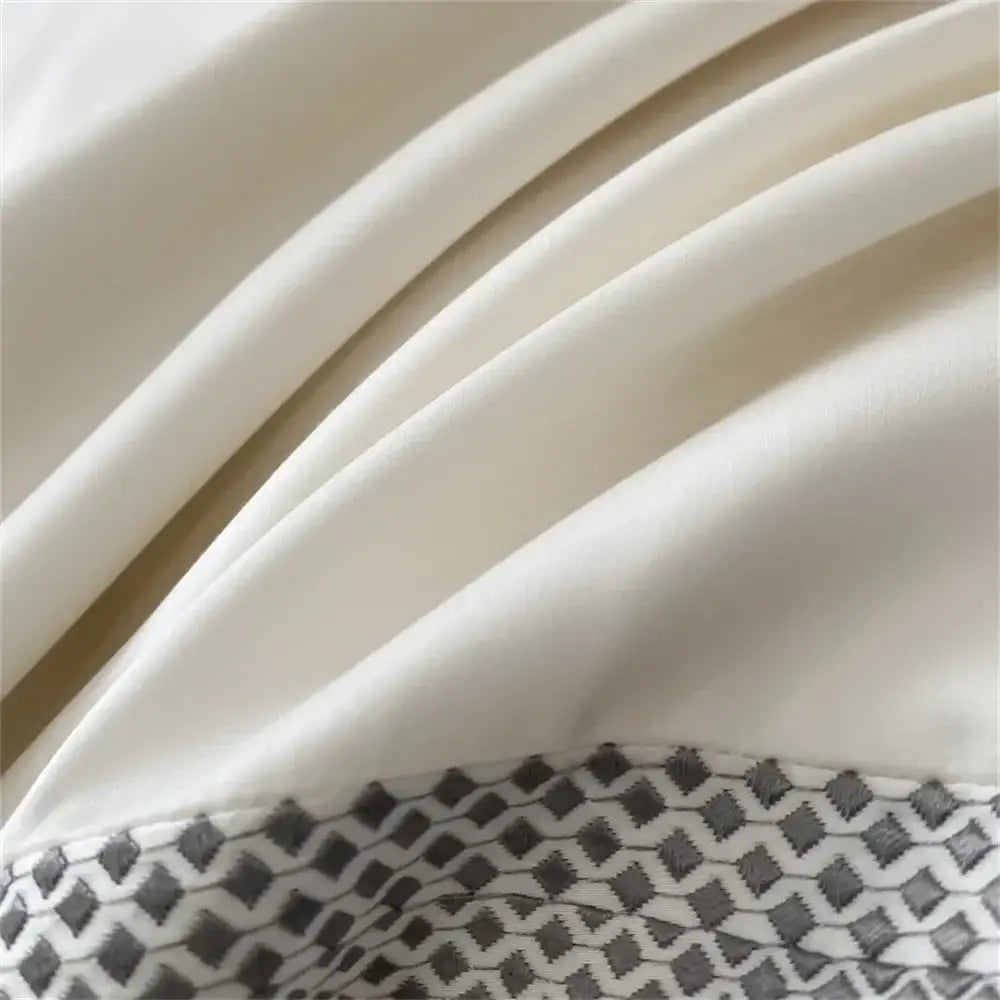 Cream Satin Cotton Bedding