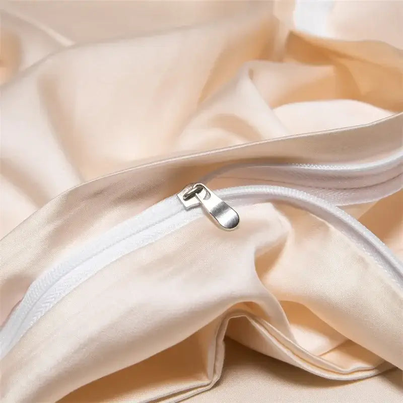 Cream Satin Cooling Bedding