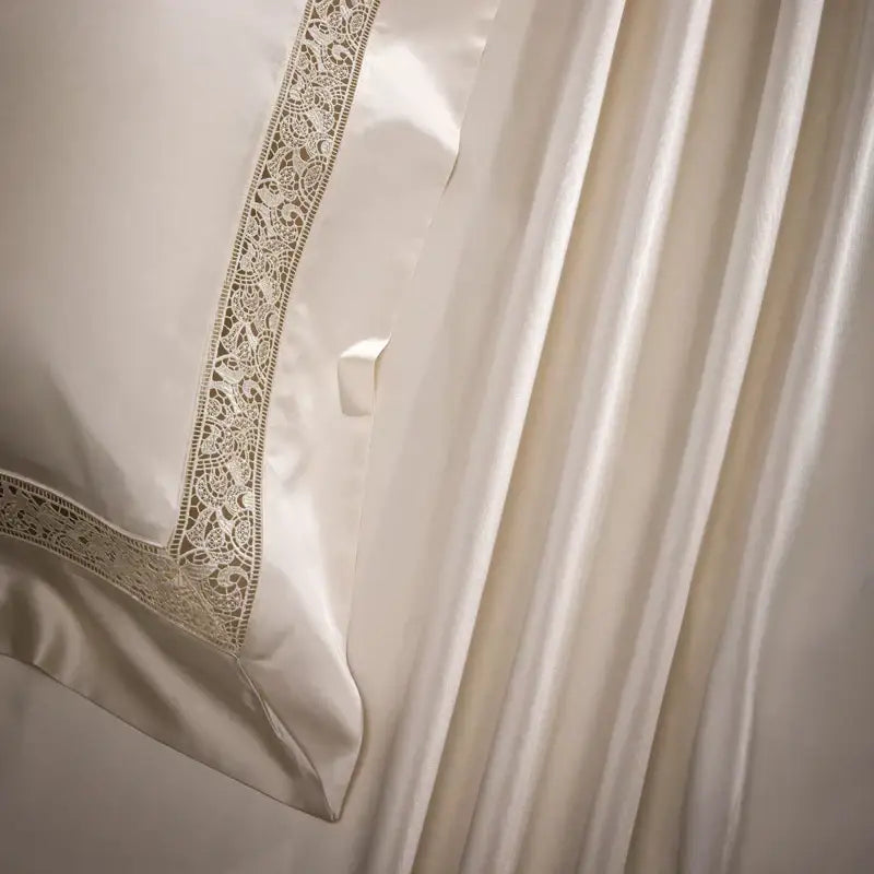Silver Damask Lyocell Bedding Set