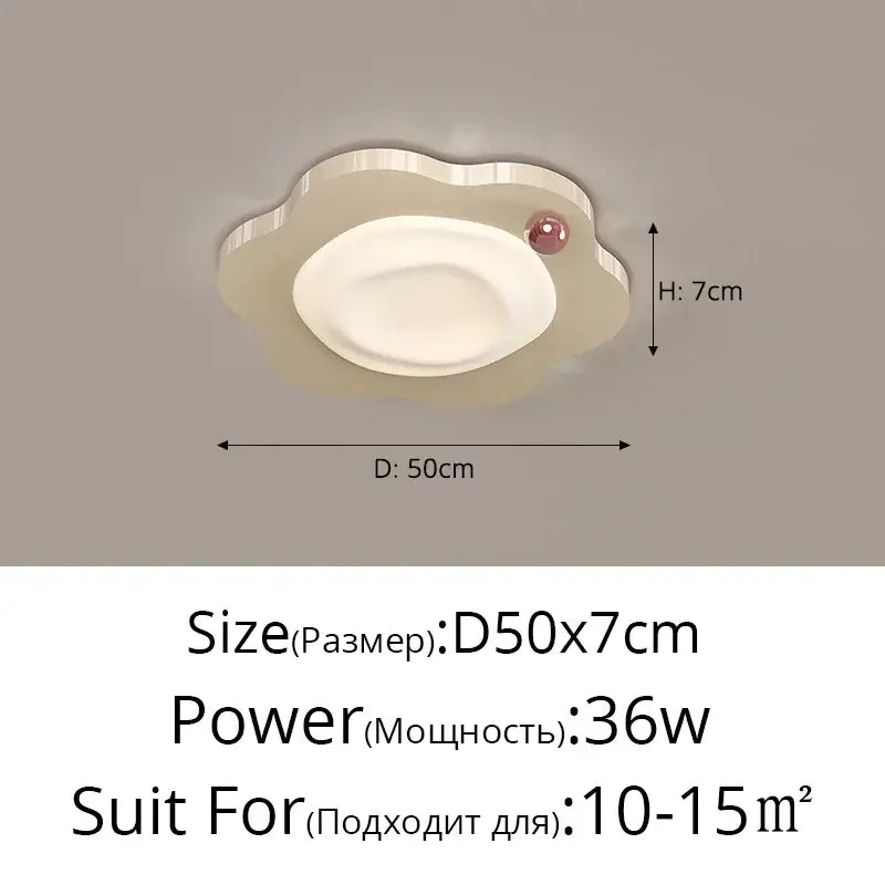Beige Cloud Ceiling Light