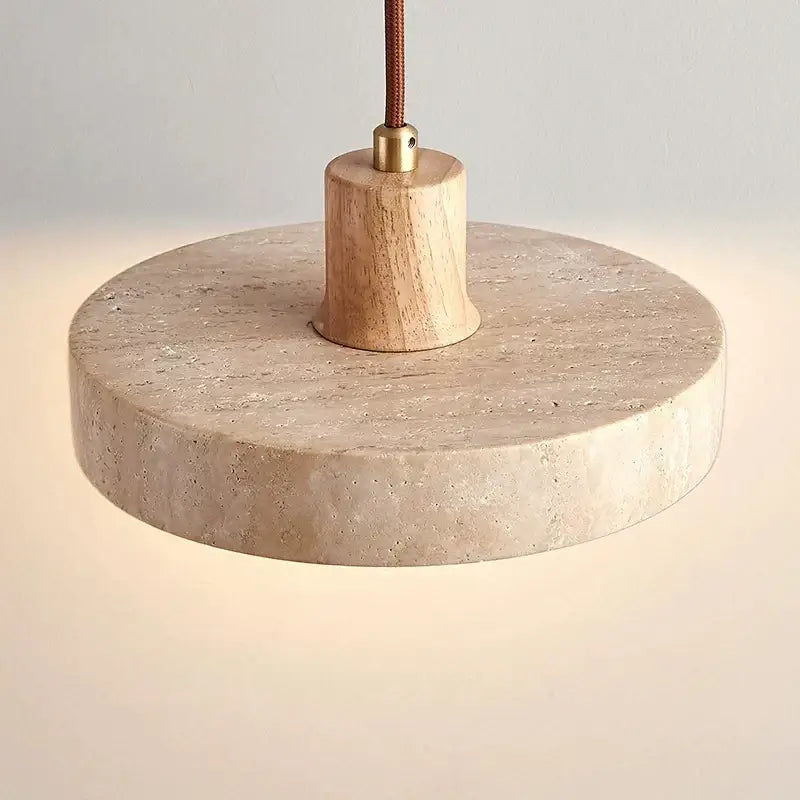 Walnut Concrete Pendant Light