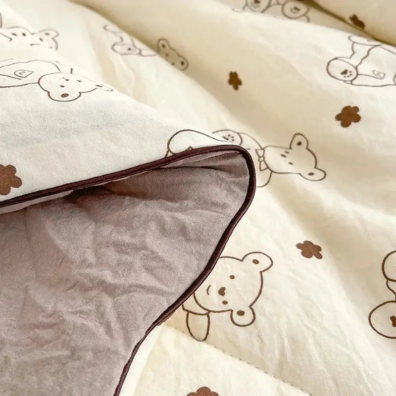 Cream Gauze Quilt Bedding