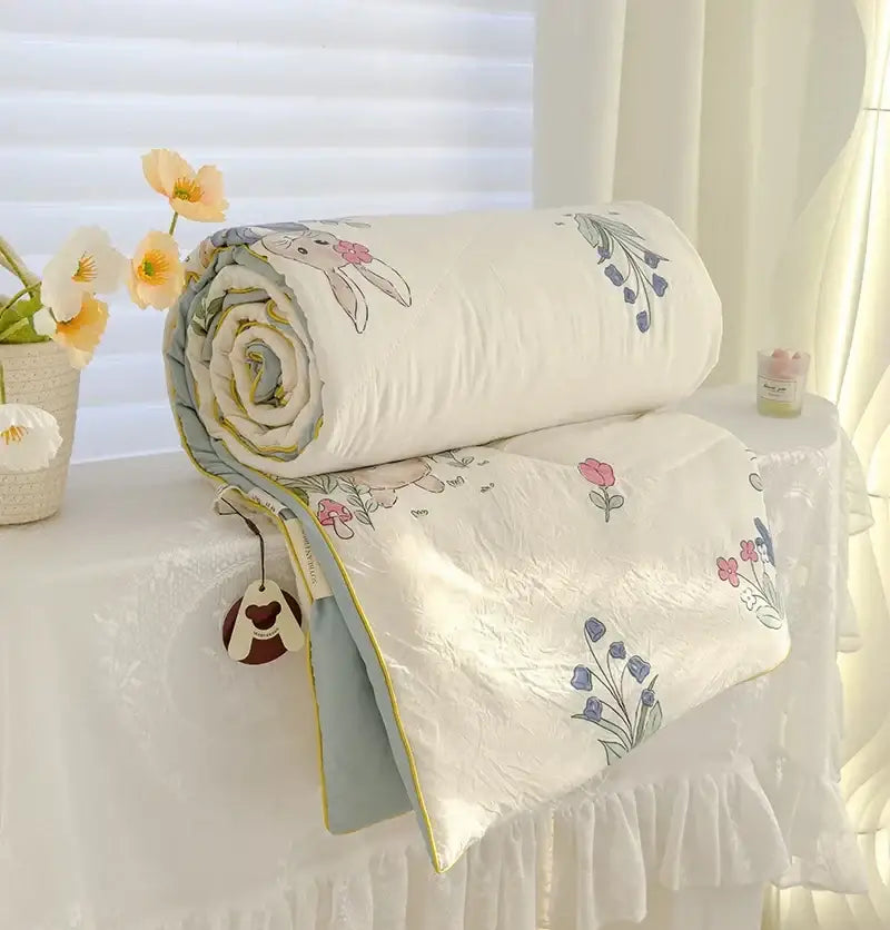 Cream Gauze Quilt Bedding