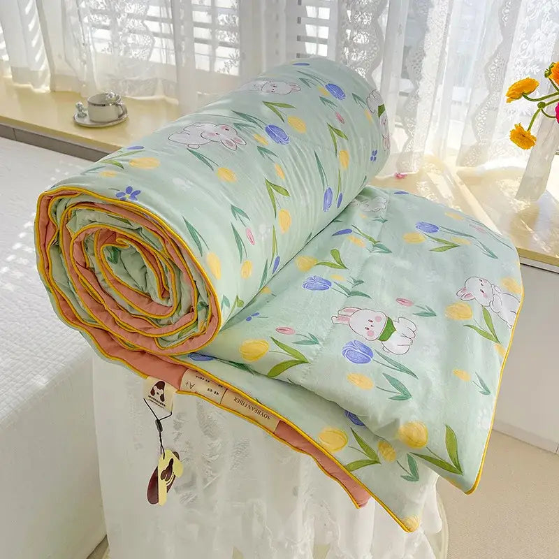 Cream Soya Fiber Comforter