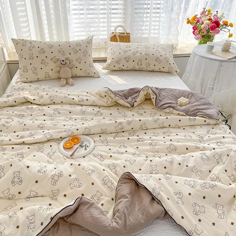 Cream Soya Fiber Comforter