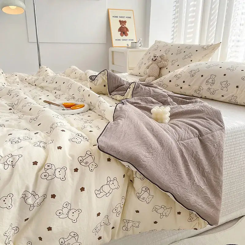Cream Soya Fiber Comforter