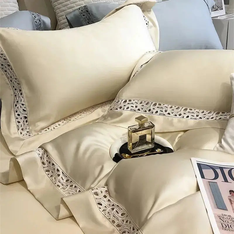 White Eucalyptus Fiber Bedding Set