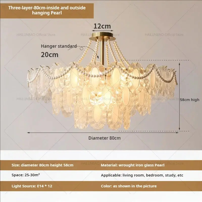 Crystal Gold Chandelier Light
