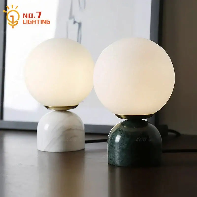 Marble Spherical Table Lamp
