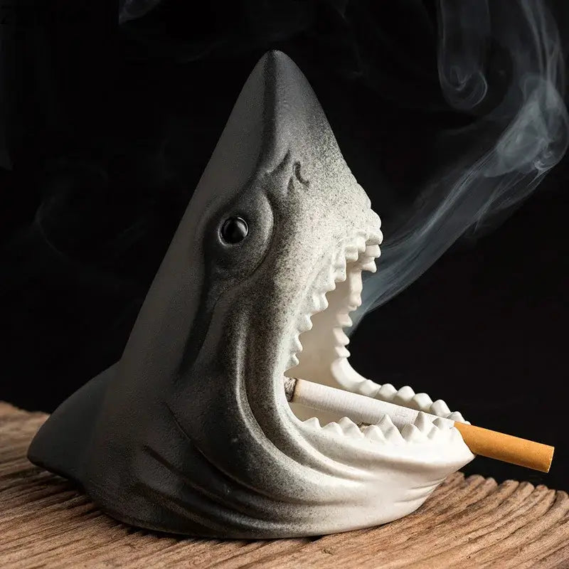 Ceramic Shark Storage Ashtray
