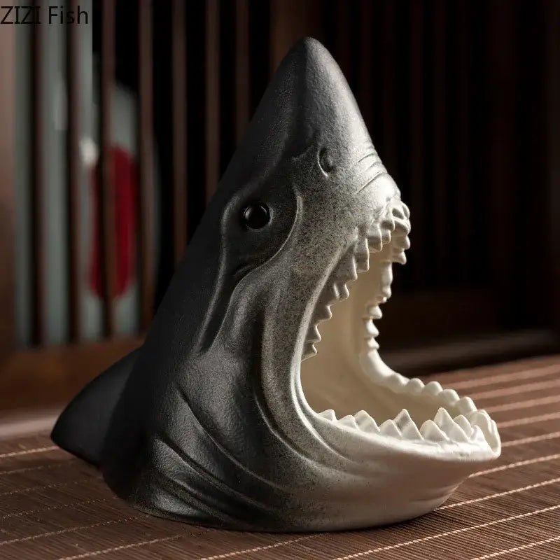 Ceramic Shark Storage Ashtray