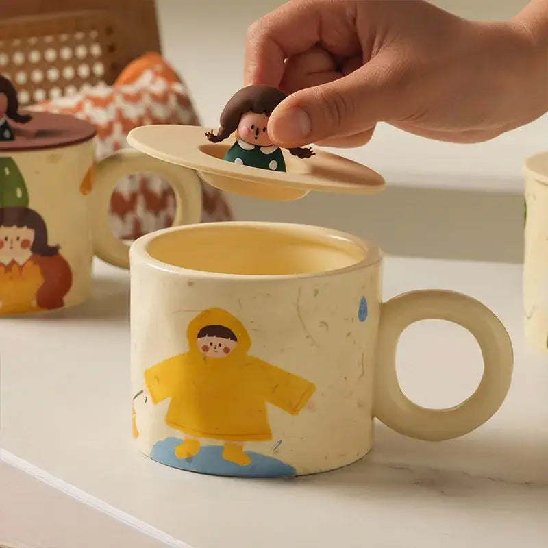 Ceramic Figurine Coffee Mug