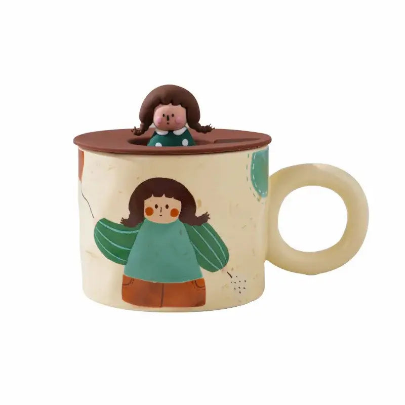 Ceramic Figurine Coffee Mug