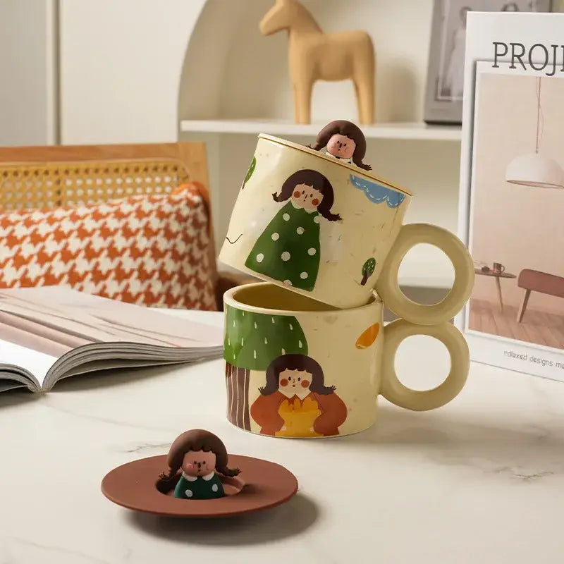 Ceramic Figurine Coffee Mug