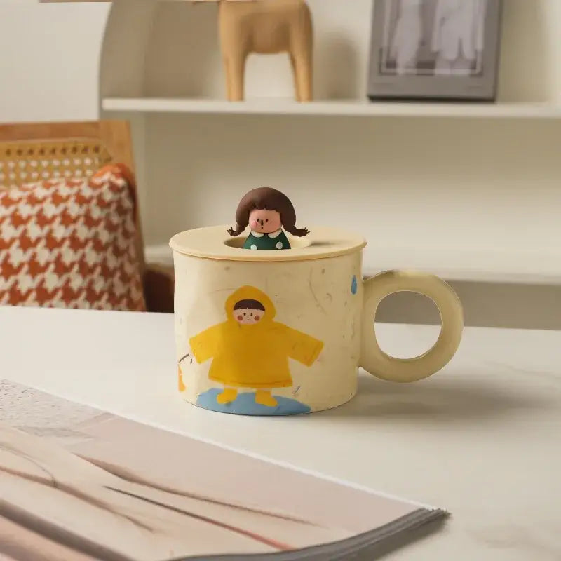 Ceramic Figurine Coffee Mug