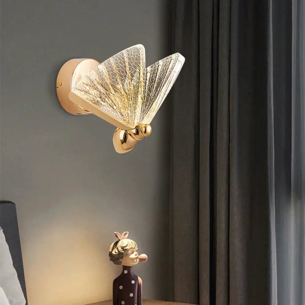 Butterfly Glass Wall Sconce