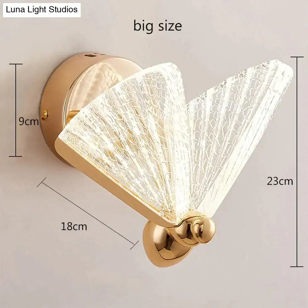 Butterfly Glass Wall Sconce