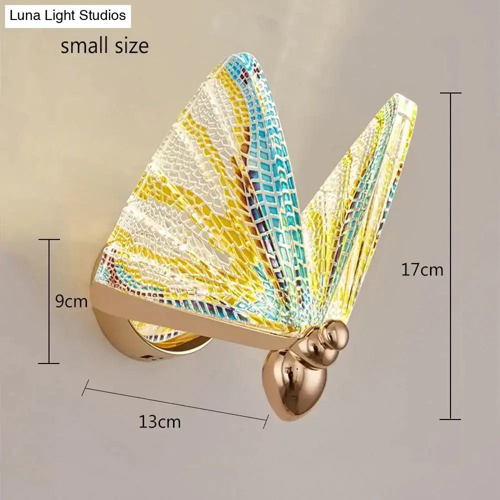 Butterfly Glass Wall Sconce