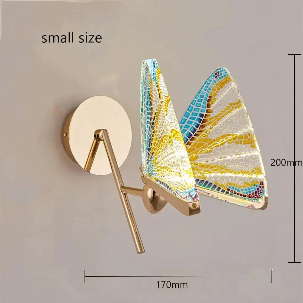 Butterfly Glass Wall Sconce