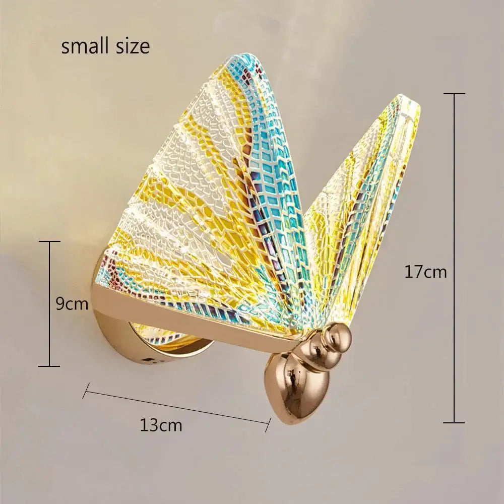Butterfly Glass Wall Sconce