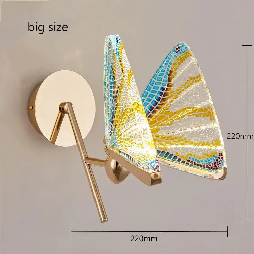 Butterfly Glass Wall Sconce