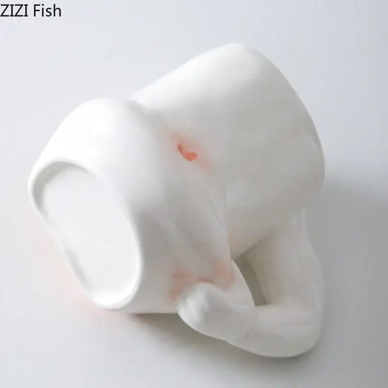 White Ceramic Belly Mug