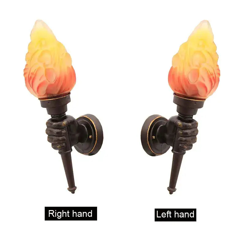 Bronze Torch Wall Lamp