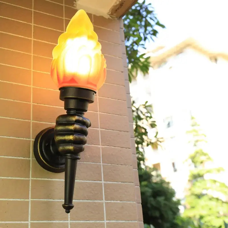 Bronze Torch Wall Lamp