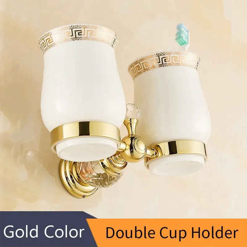 Gold Crystal Paper Holder