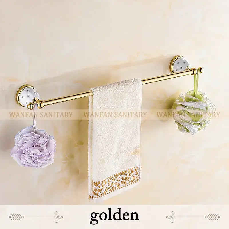 Gold Crystal Paper Holder